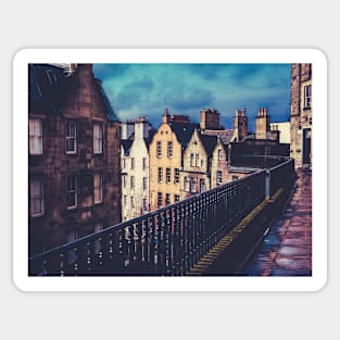 Old Town Edinburgh Buildings Sticker